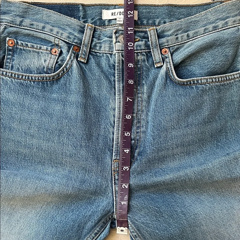 Re/Done Straight Leg Jeans (Size: 27) - Picture 7 of 10